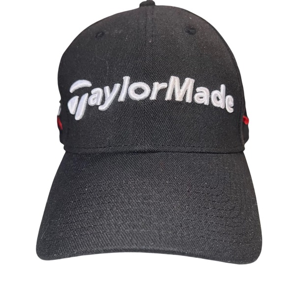 TaylorMade Other - TaylorMade‎ black embroidered golf hat cap Aero Burner R15 flex fit one size